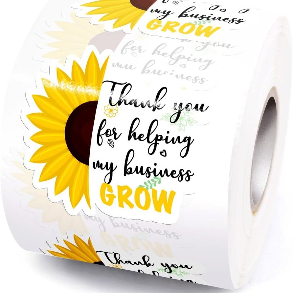 Thank You for Helping My Business Grow Sticker